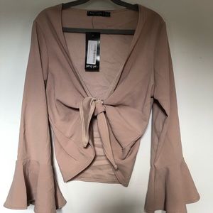 Nasty gal front tie crop